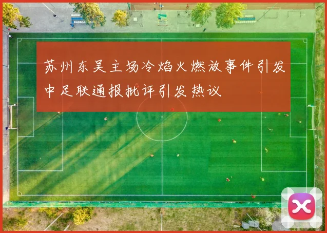 苏州东吴主场冷焰火燃放事件引发中足联通报批评引发热议